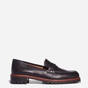 Madewell- The Corinne Lugsole Loafer - Black Leather Loafers